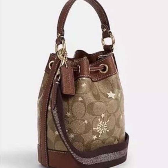 NWT Coach Dempsey Drawstring Bucket Bag 15 - Picture 5 of 12